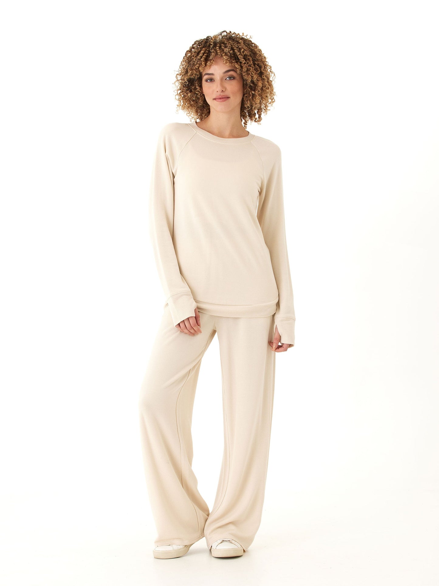 Cannon Feather Fleece Tulip Hem Tunic Sweatshirt