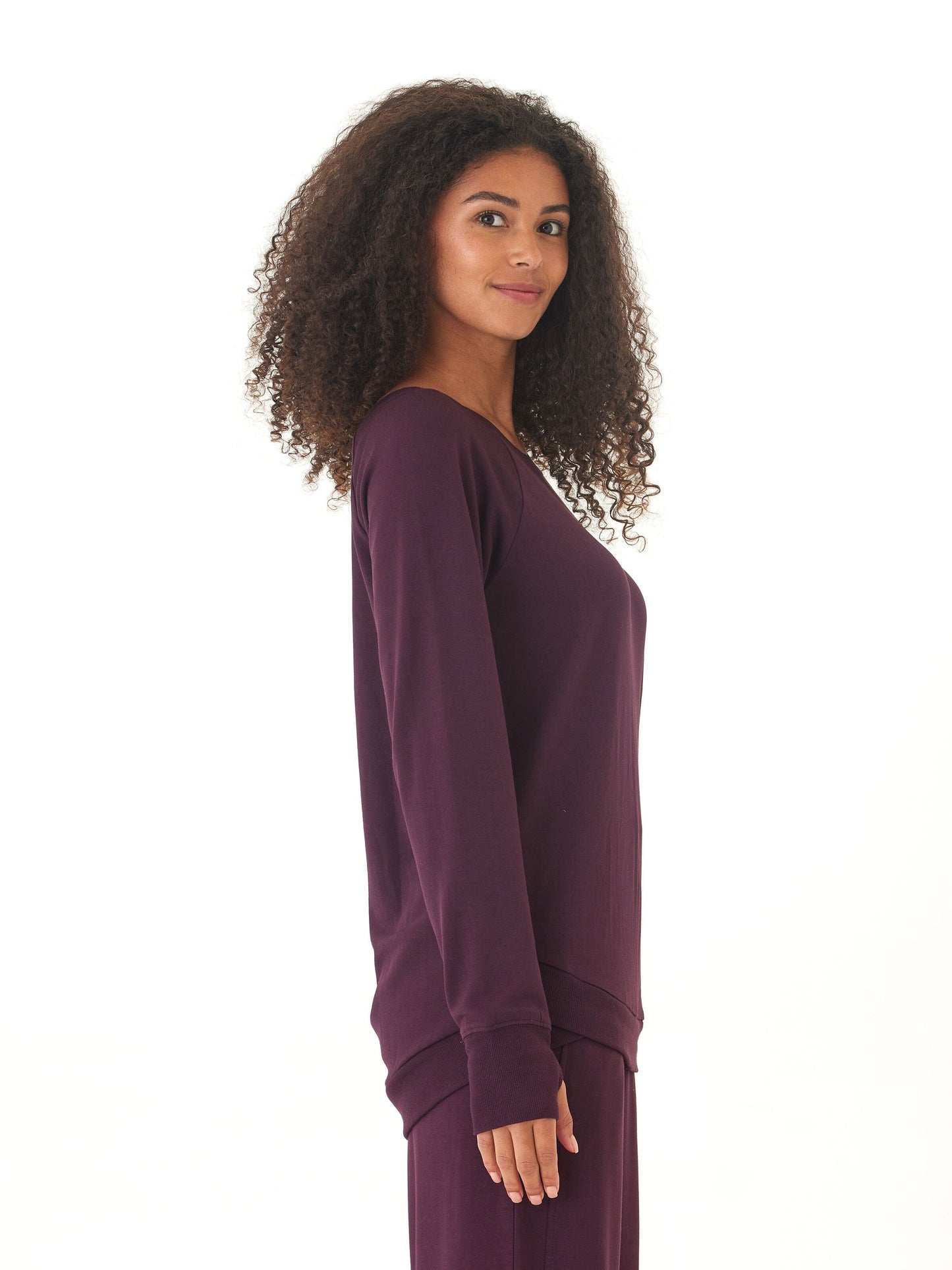 Cannon Feather Fleece Tulip Hem Tunic Sweatshirt