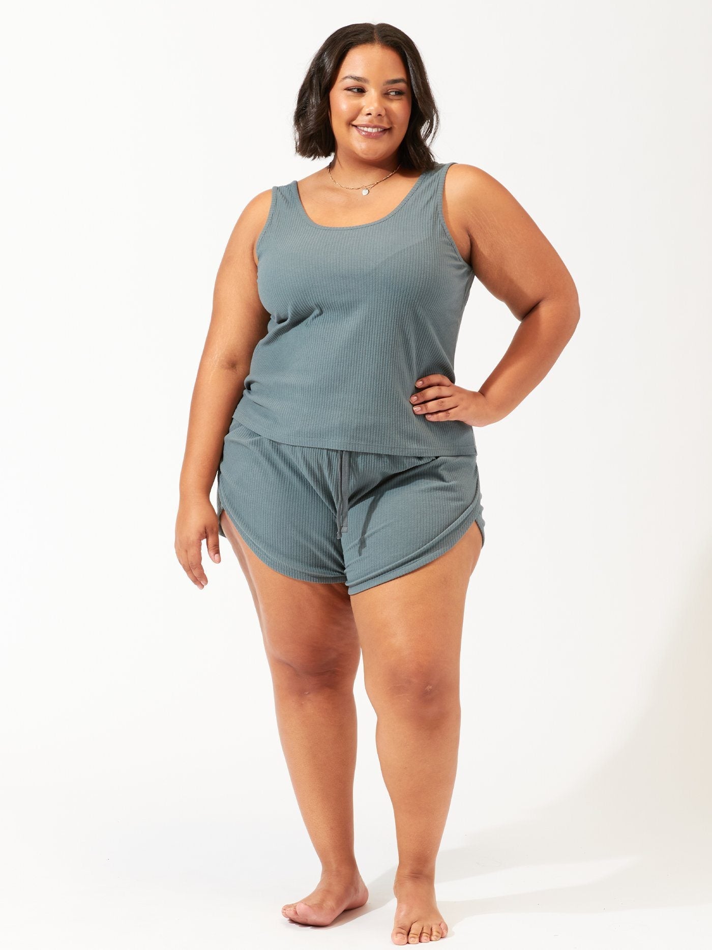Mariana Dolphin Hem Rib Short