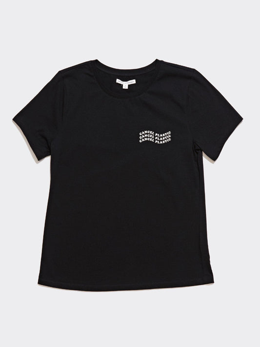 Women's Invincible Wavy Cancel Plastic Tee
