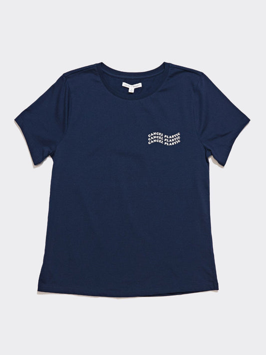 Women's Invincible Wavy Cancel Plastic Tee