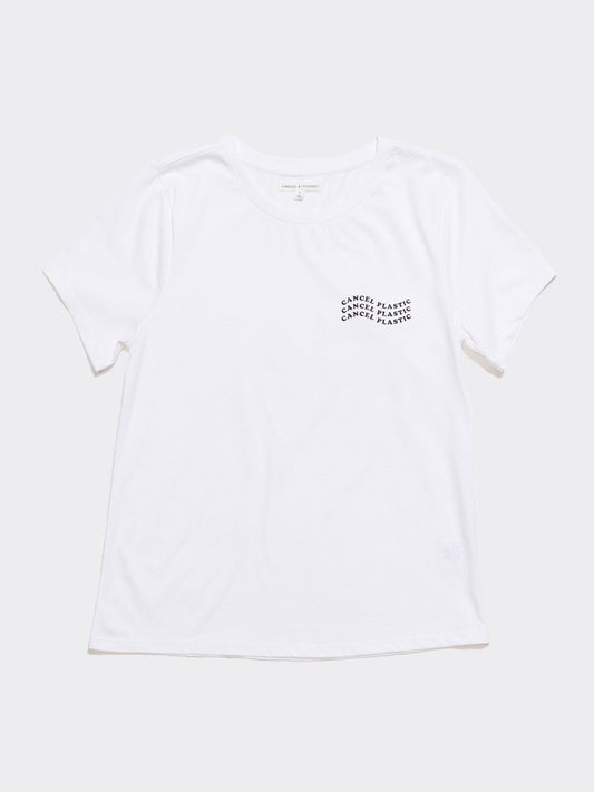 Women's Invincible Wavy Cancel Plastic Tee