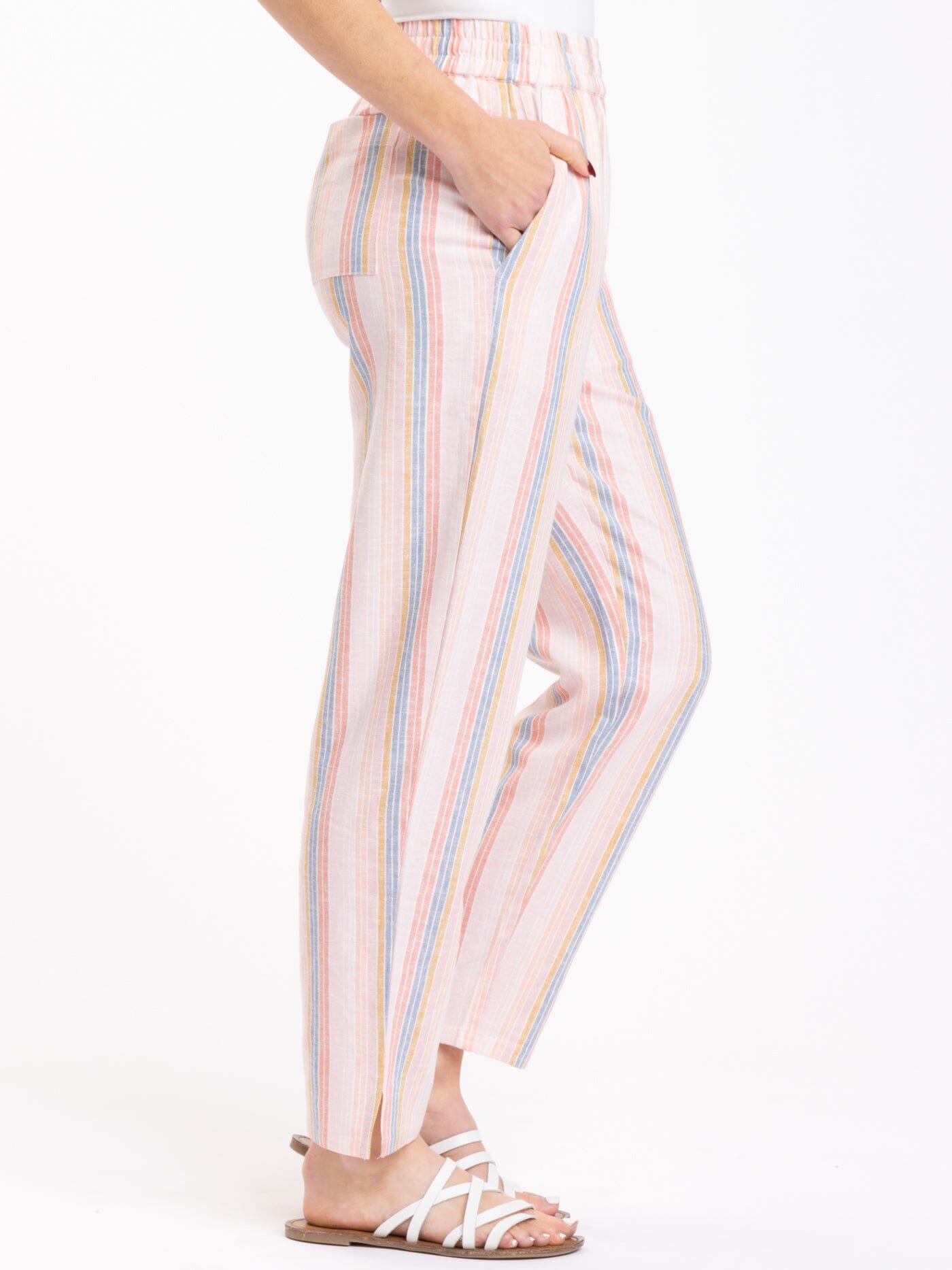 Winnie Woven Stripe Pant 27"
