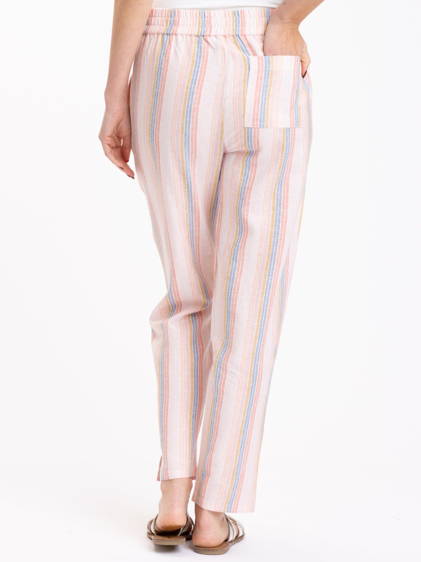 Winnie Woven Stripe Pant 27"