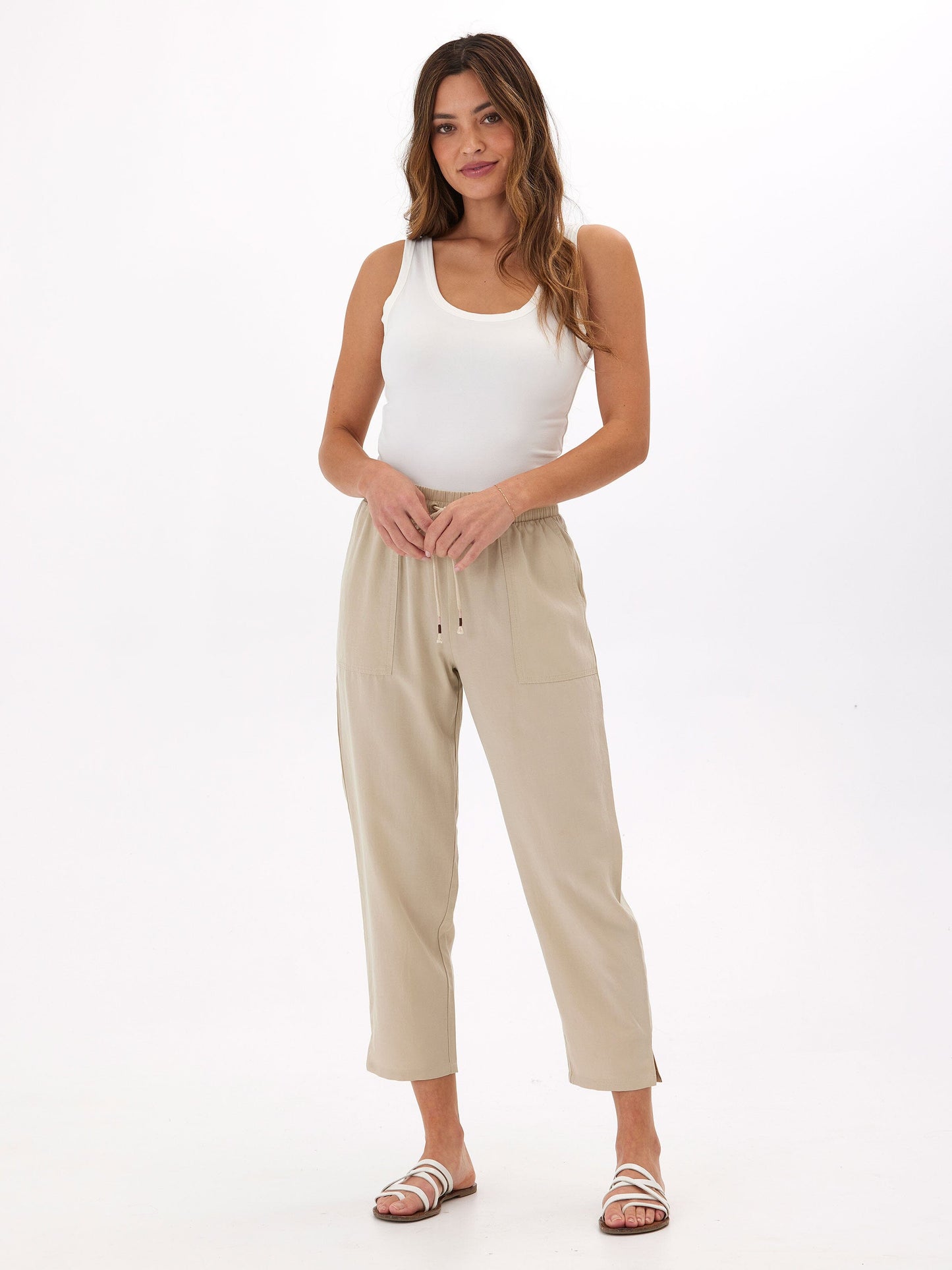 Winnie Breezy Linen Pant 25"