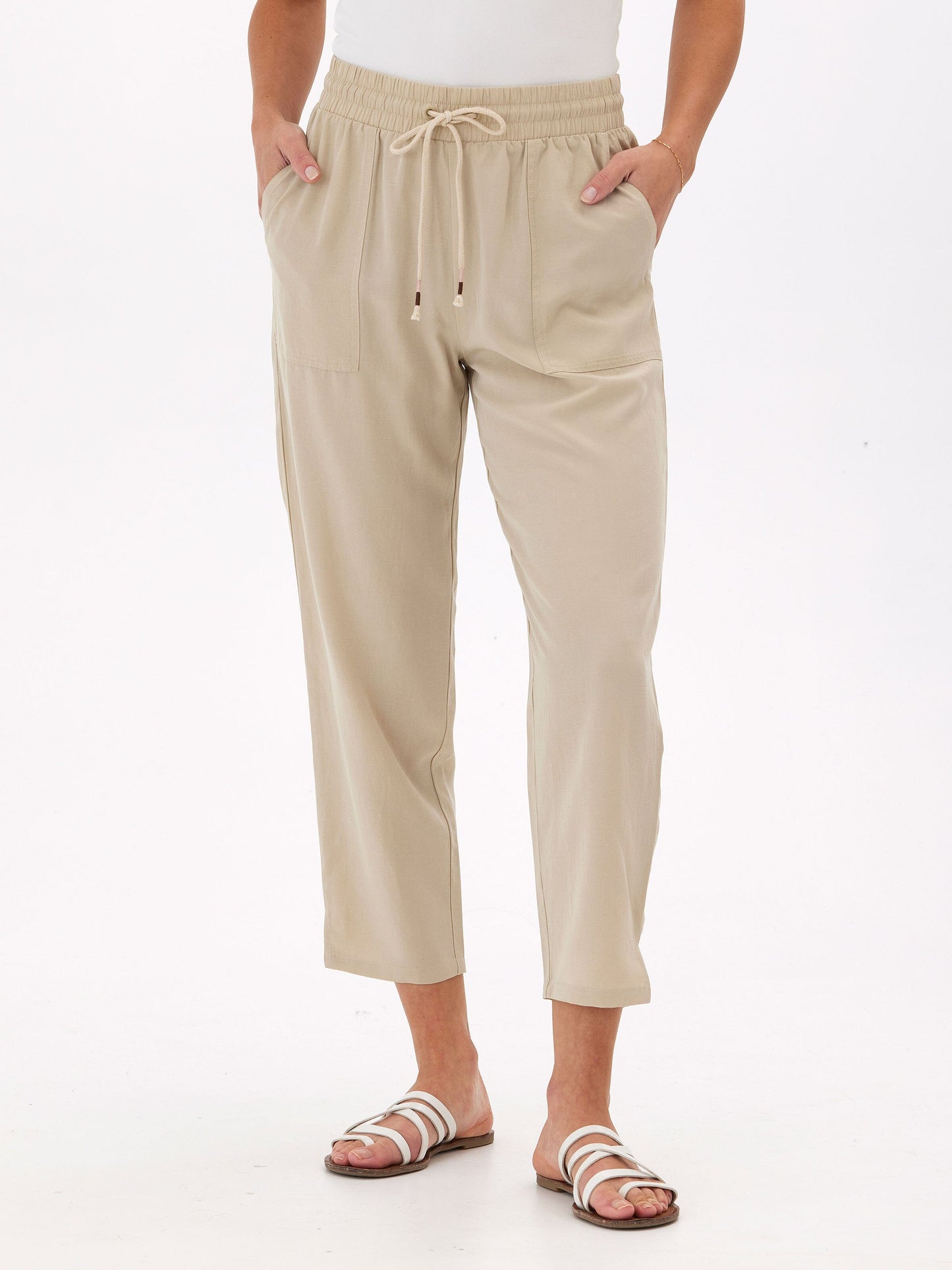 Winnie Breezy Linen Pant 25"