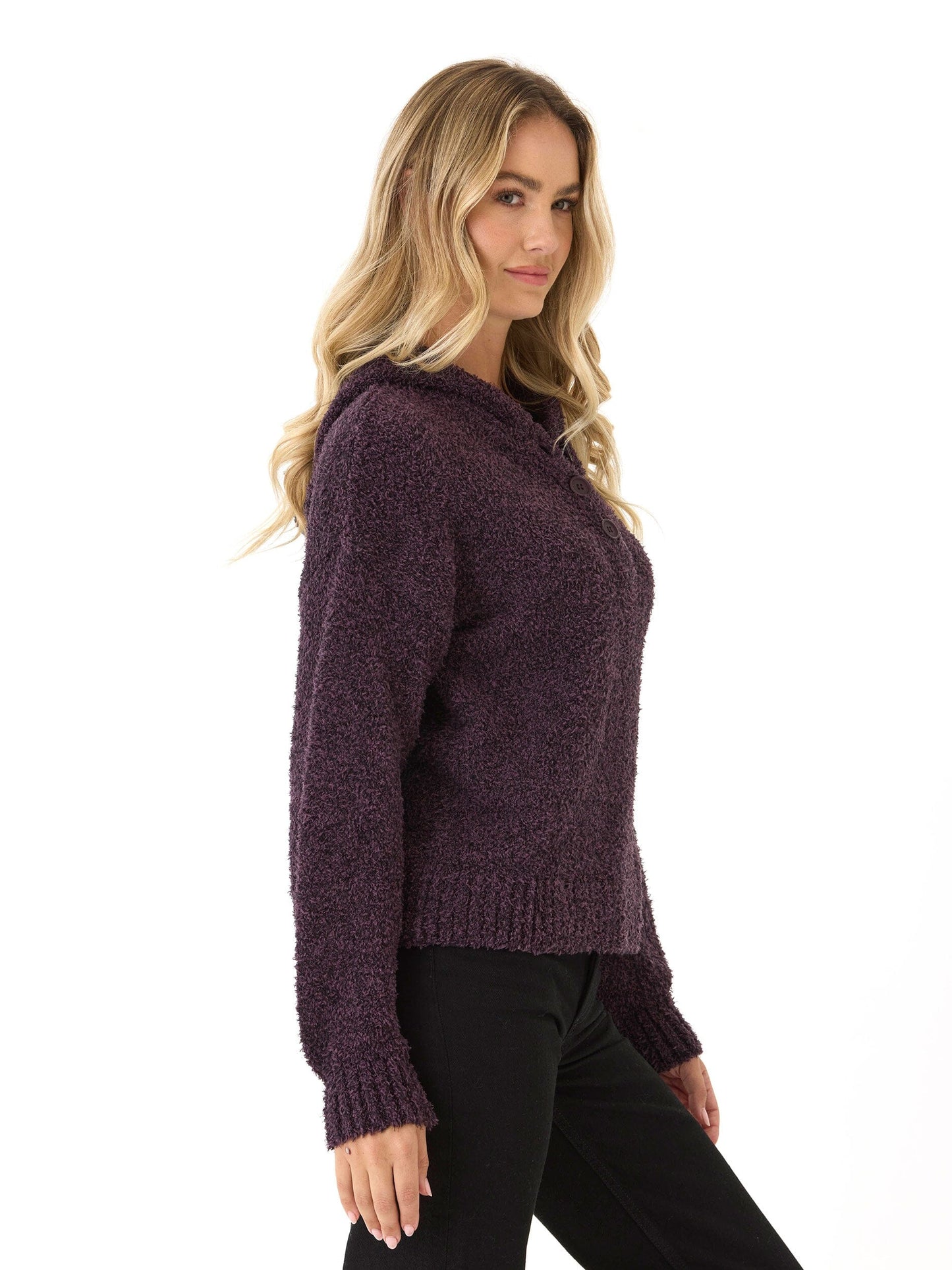 Tanisha Boucle Henley Hoodie
