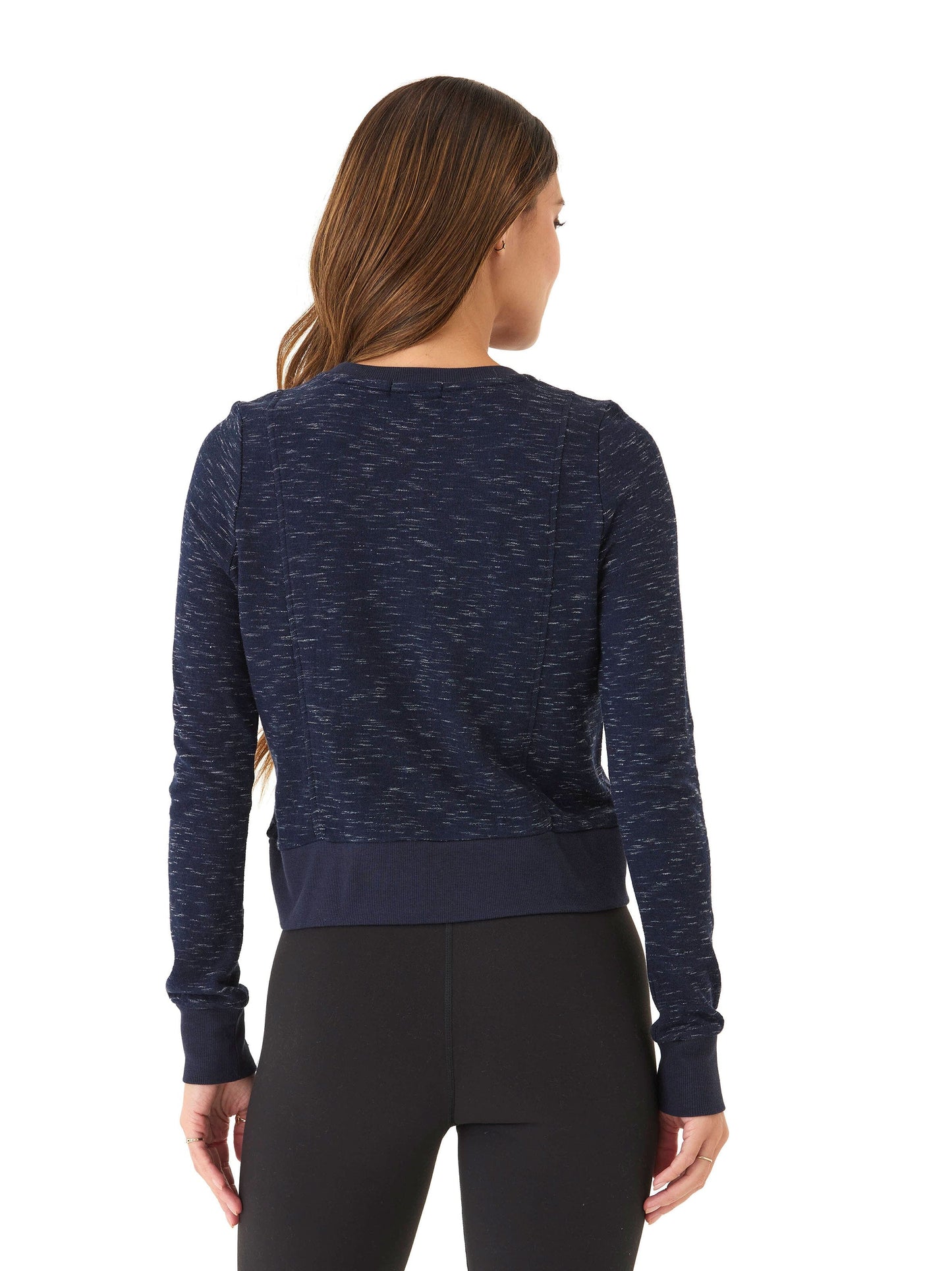 Marie Rhythm Slub Step-Hem Pullover