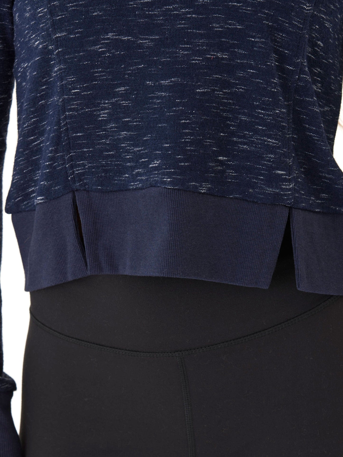 Marie Rhythm Slub Step-Hem Pullover
