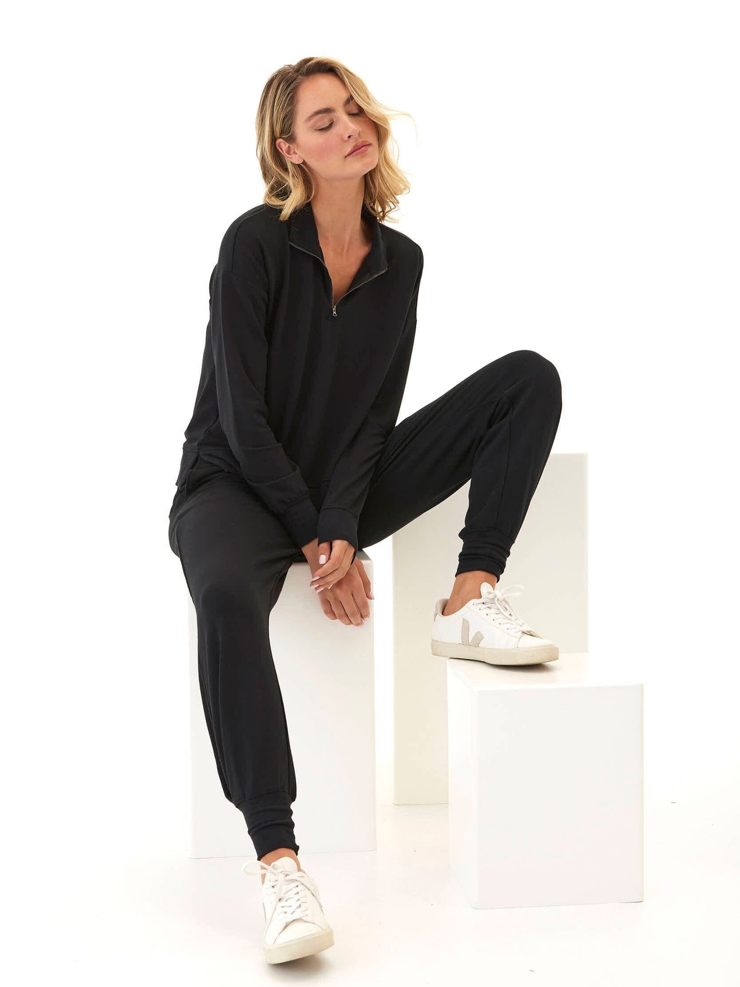 Zarina Modal Terry Tulip-Hem Jogger