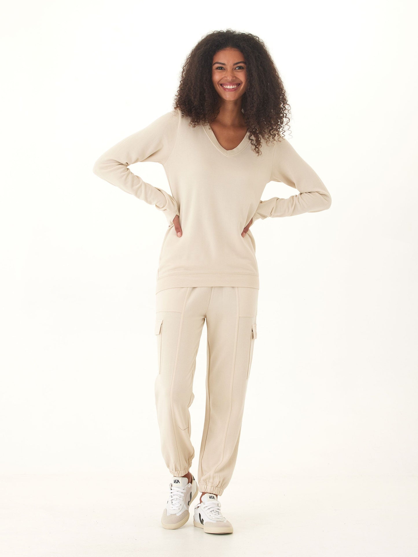 Margot Feather Fleece Cargo Jogger