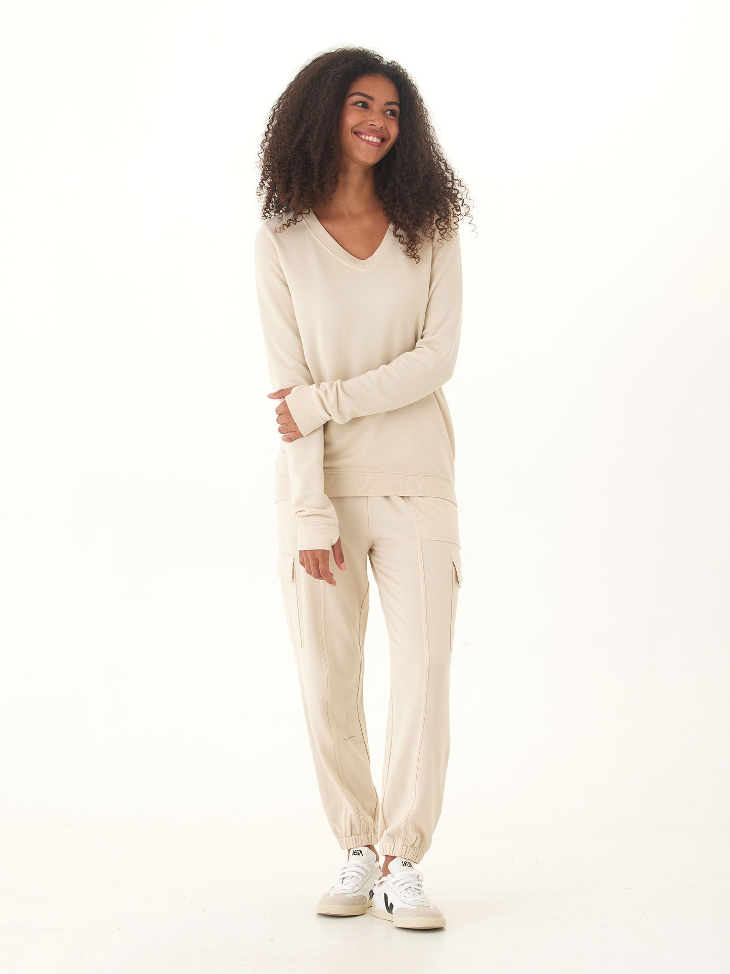 Margot Feather Fleece Cargo Jogger