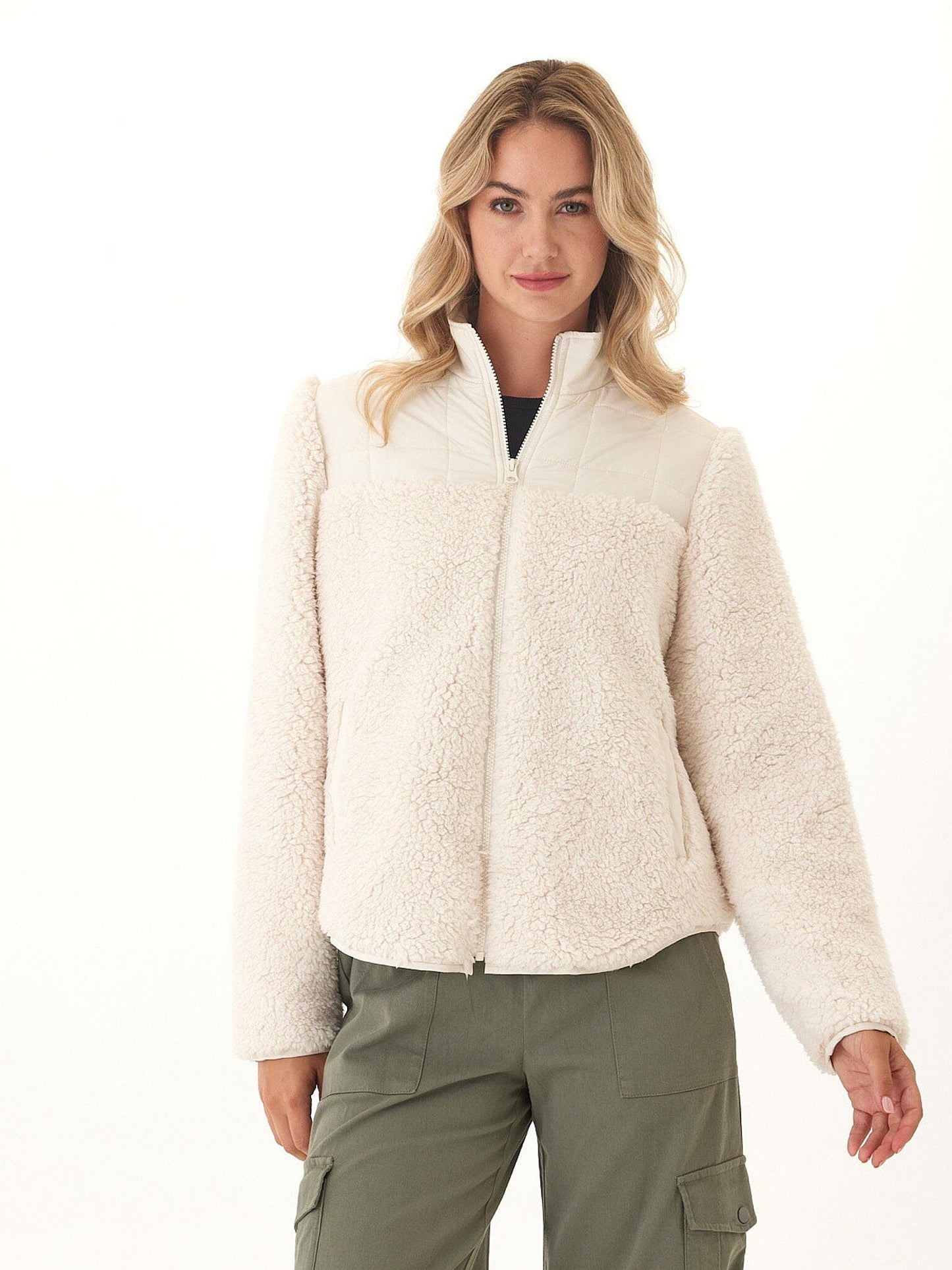 Catherine Puffer Sherpa Mix Jacket