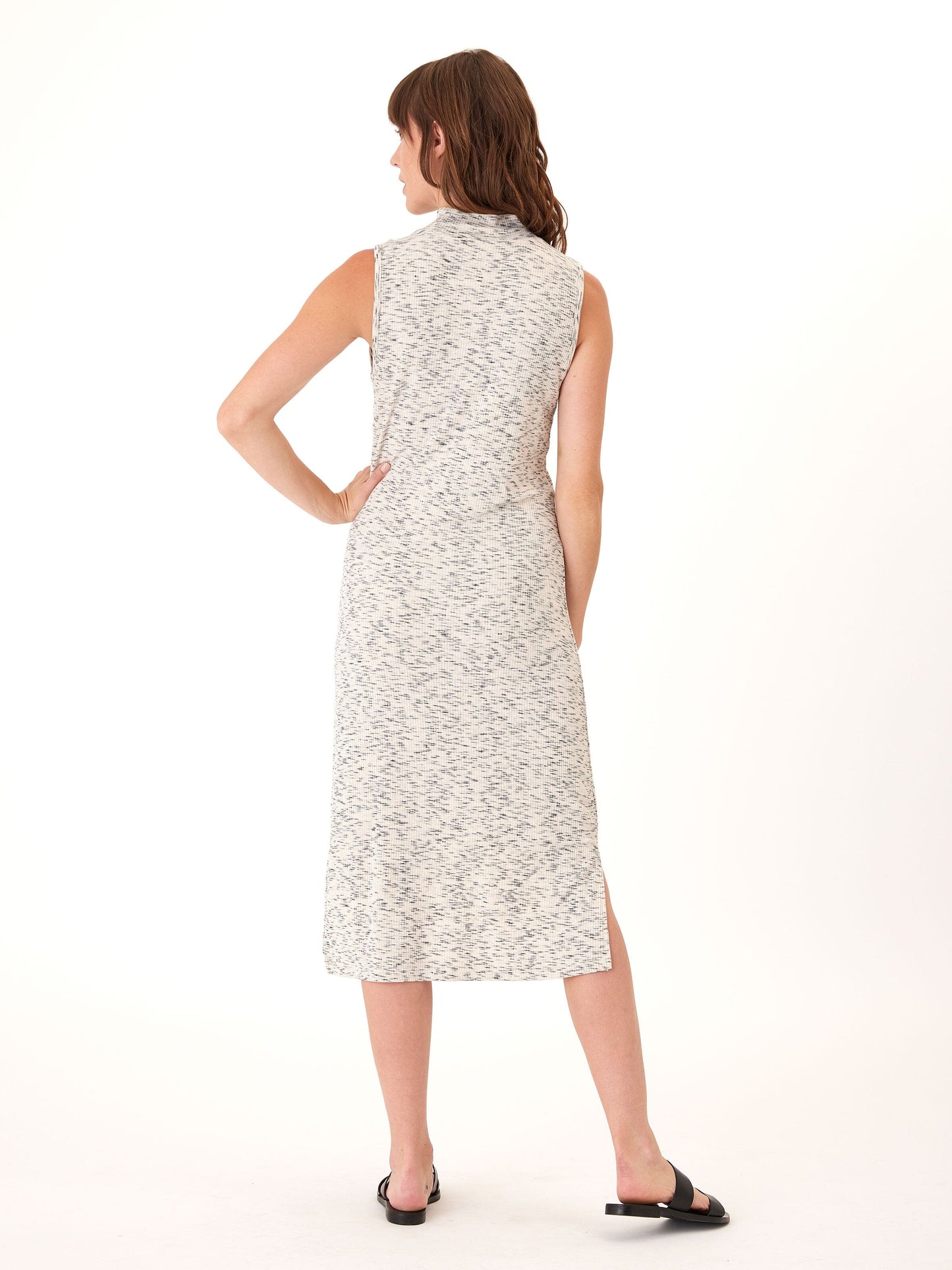 Umi Feather Rib Midi Dress