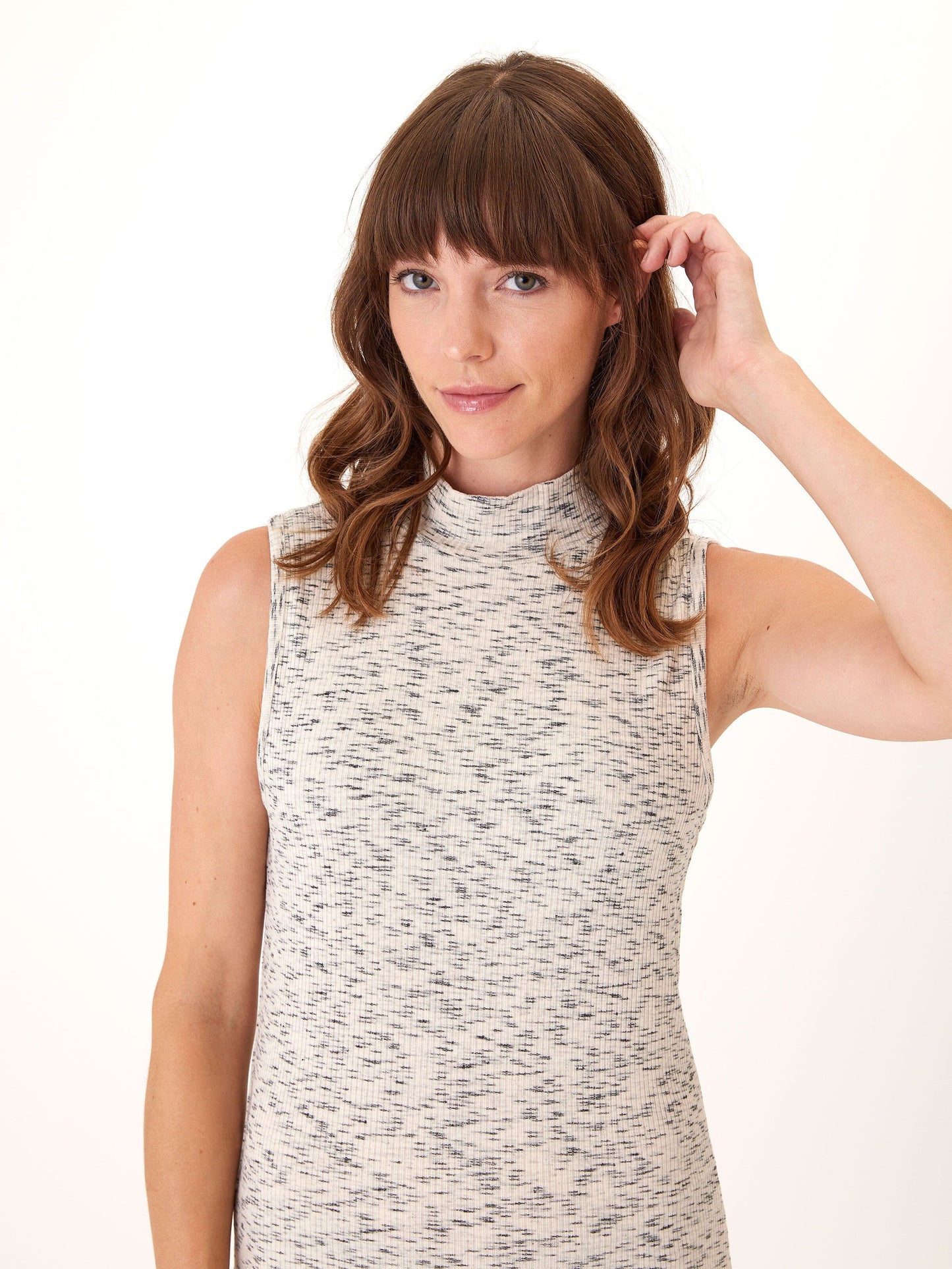 Umi Feather Rib Midi Dress