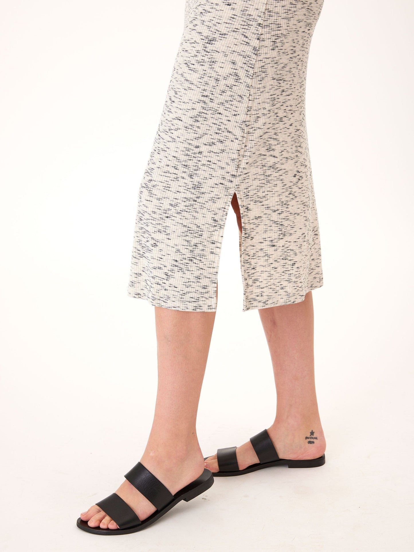 Umi Feather Rib Midi Dress