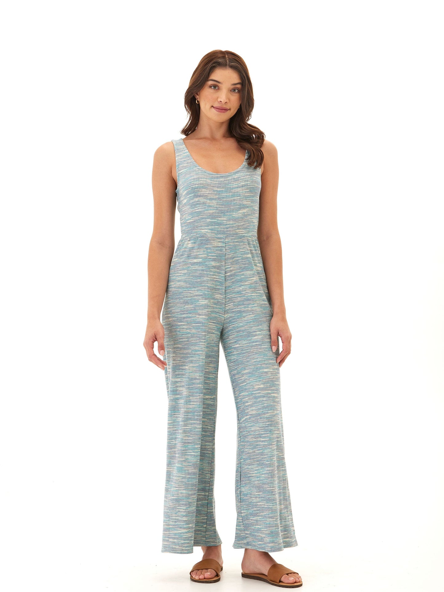 Ayesha Marble Rib Twist Jumpsuit