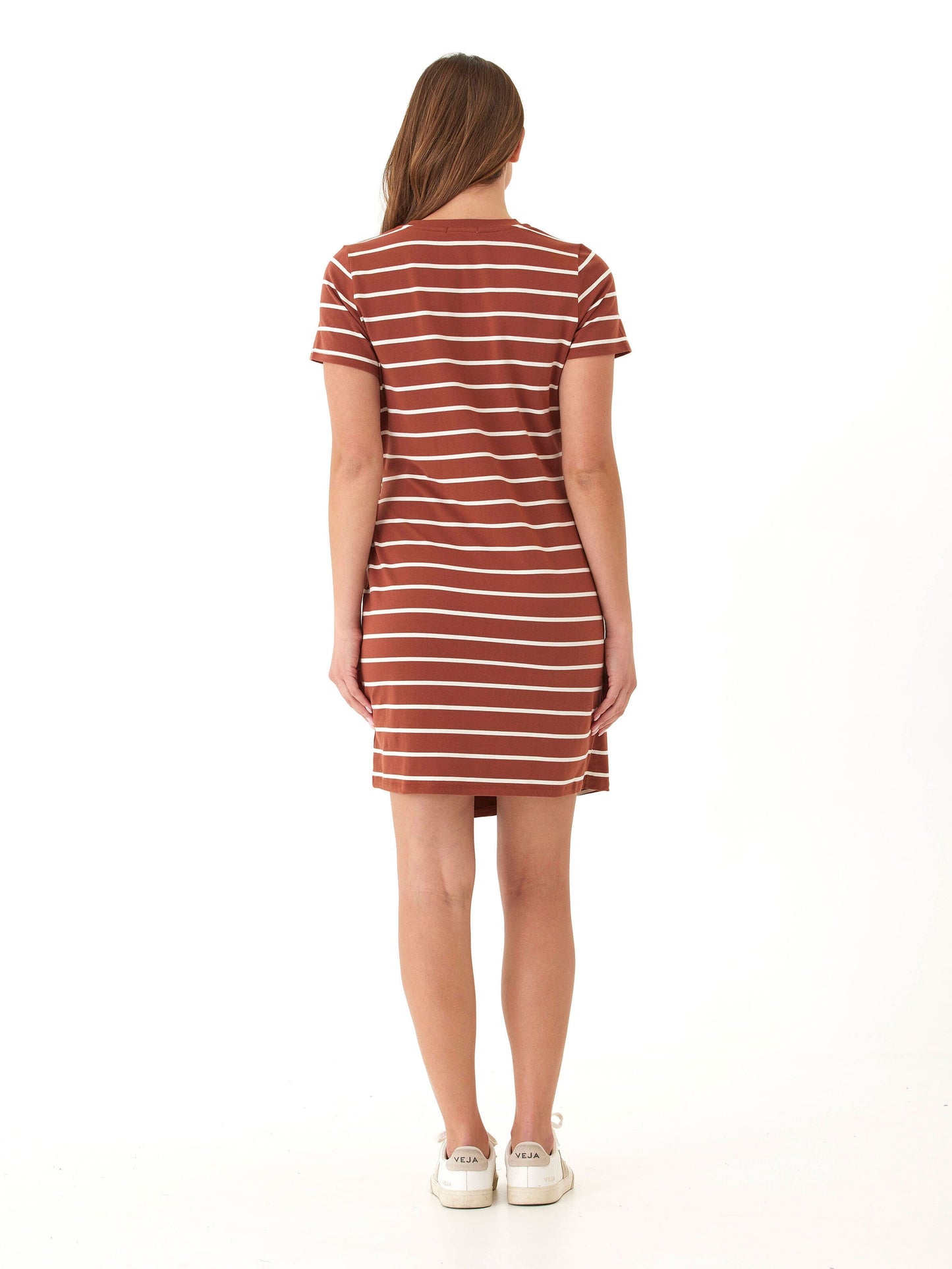Valerie Caribbean Stripe Eco Jersey Knotted Dress