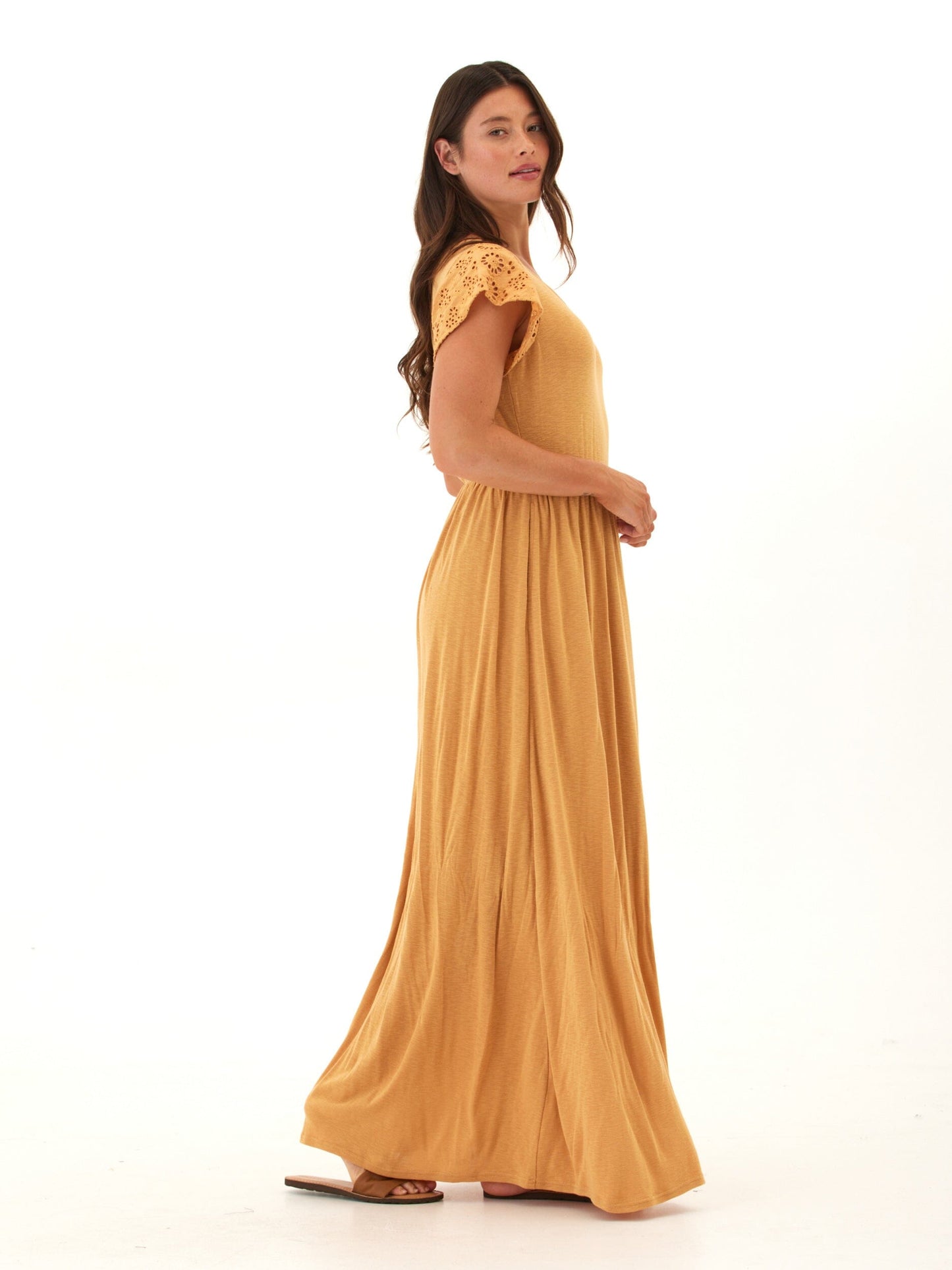 Alondra Textured Slub Jersey Dress