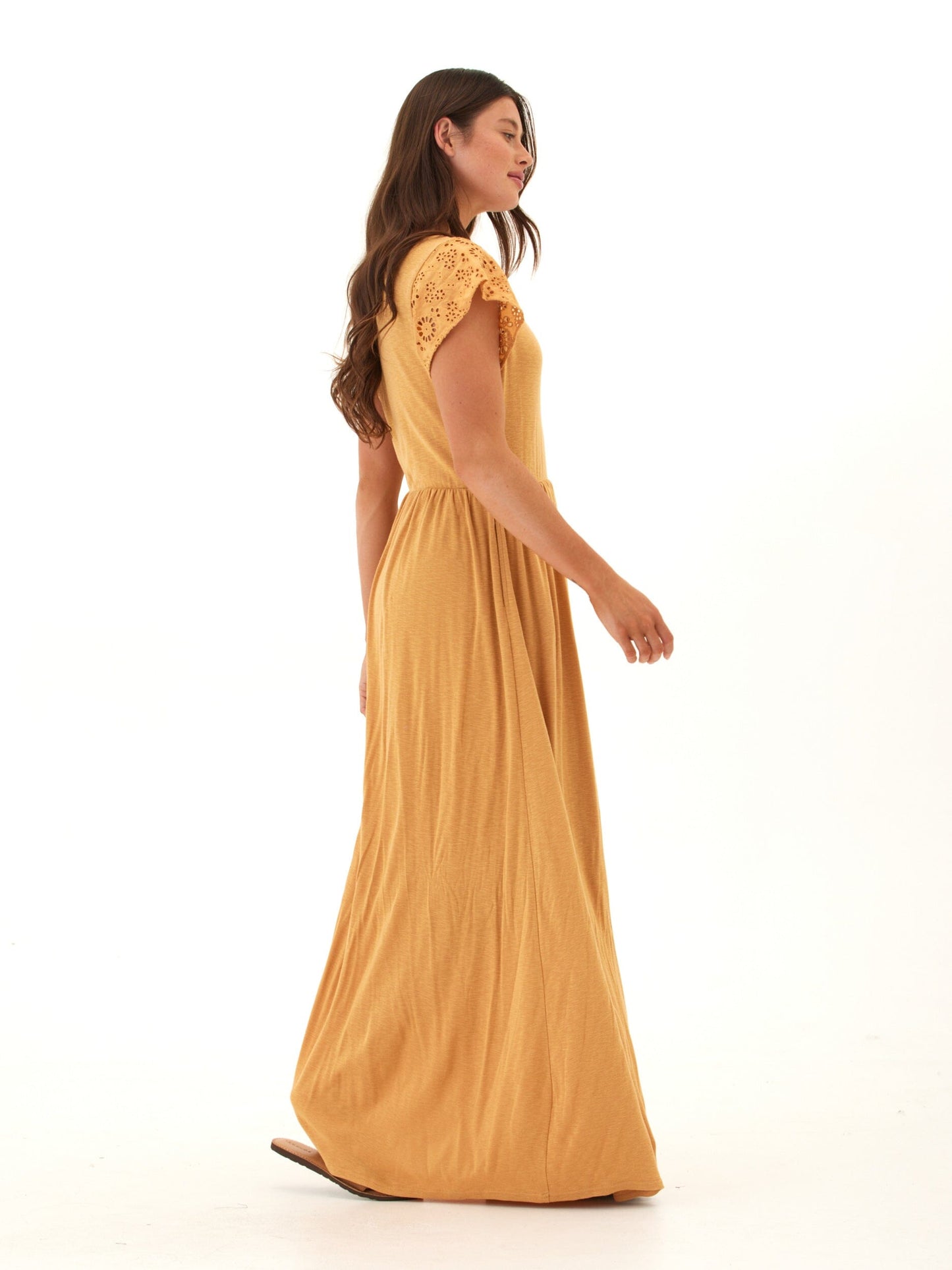 Alondra Textured Slub Jersey Dress