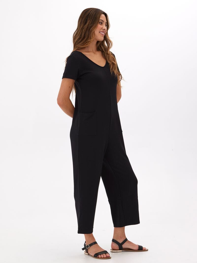 Rainey Modal Terry Short Sleeve Jumpsuit