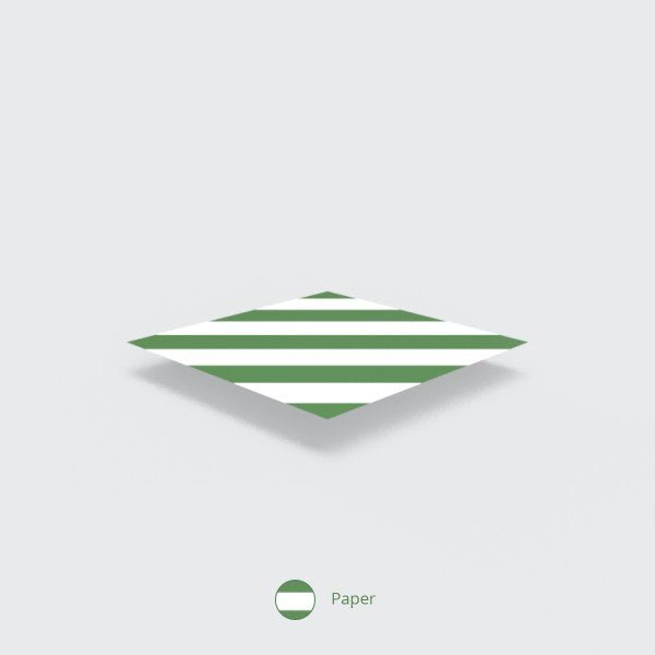 Vegware Jumbo green stripe 7mm ecovio straw, wrapped, 8.25in (QTY:5000)
