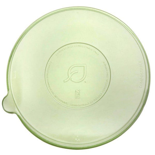 Vegware Veridian PLA lid for 24, 32, 46oz coupe bowls green (QTY:400)