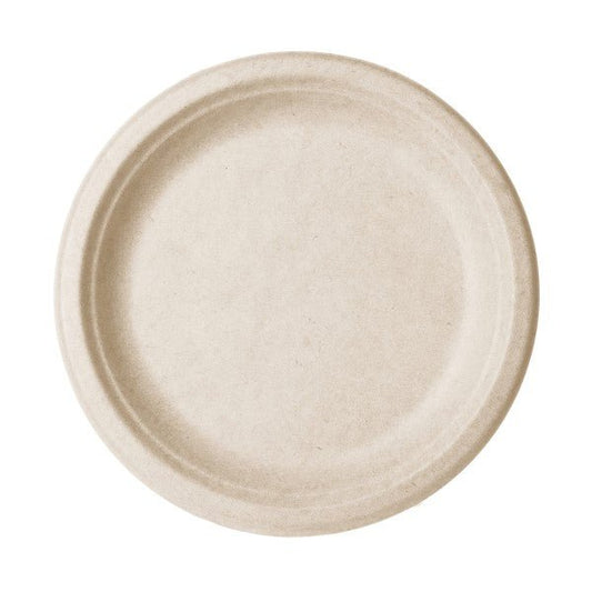 Vegware Nourish 9in Plate, Natural Molded Fiber (QTY: 500)