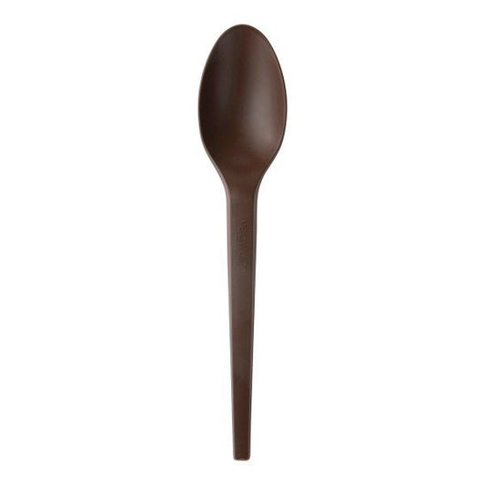 Vegware Veridian 6.5in compostable CPLA spoon brown (QTY:1000)